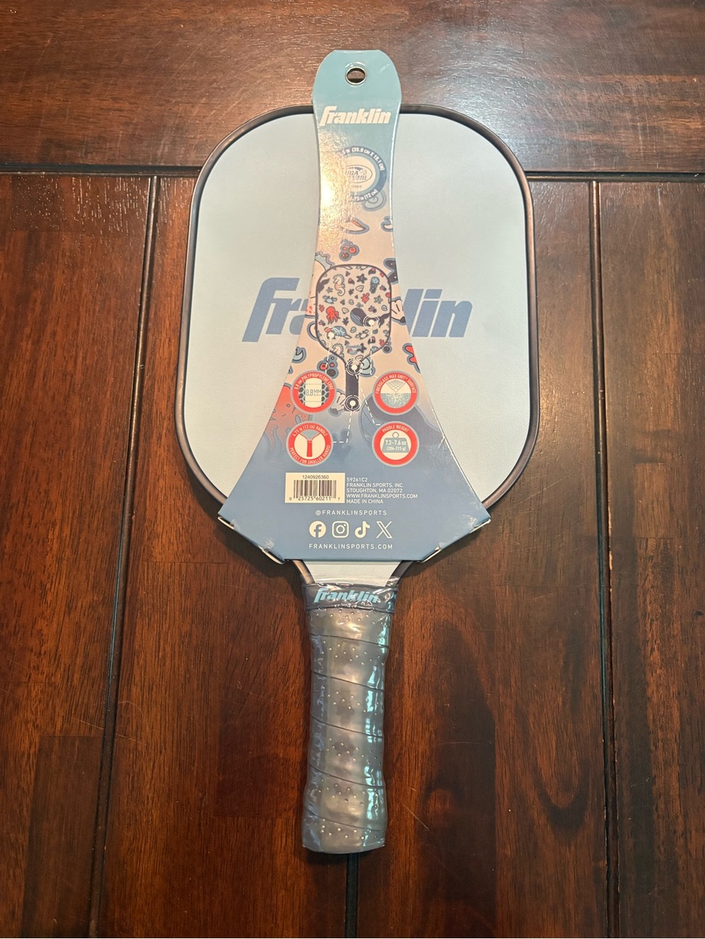 Franklin Light Blue Youth Pickleball Paddle